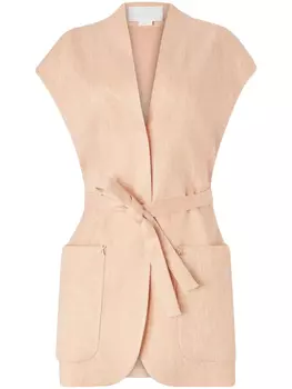 Genny жилет с поясом, розовый