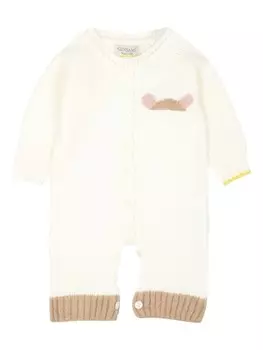 Gensami kids комбинезон с интарсией, белый
