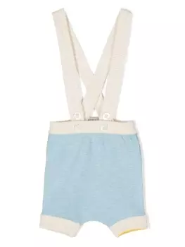 Gensami трикотажные шорты с контрастной отделкой, синий