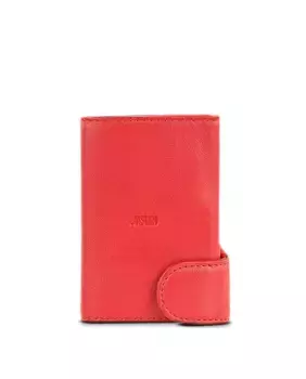 Гент мужской красный кожаный кошелек Jaslen, красный