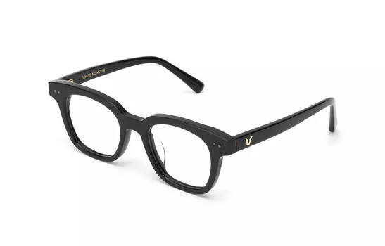 GENTLE MONSTER Квадратная оправа для очков с пластиной и металлом, унисекс, черная