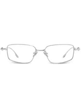 Gentle Monster очки Atomic 02B в прямоугольной оправе, серебряный