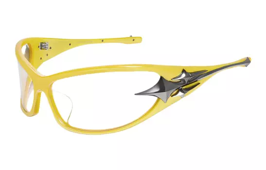 GENTLE MONSTER Оправа для очков в форме пластины третьего типа, нестандартной формы, унисекс, желтая