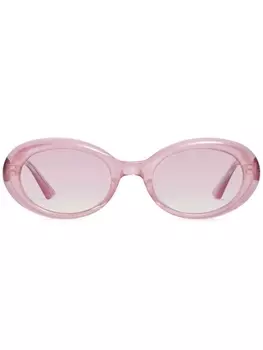 Gentle Monster солнцезащитные очки La Mode PC6 с логотипом, розовый