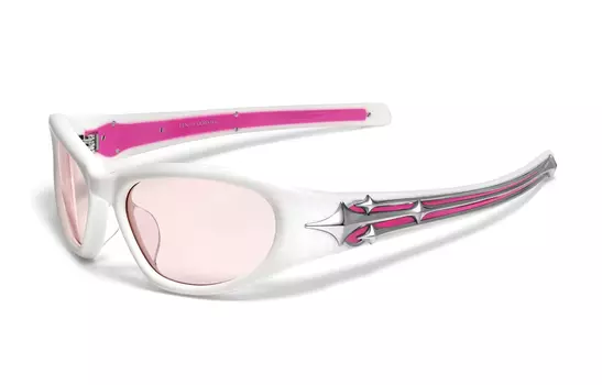 GENTLE MONSTER Солнцезащитные очки унисекс в оправе нестандартной формы, белые