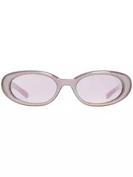Gentle Monster солнцезащитные очки в овальной оправе, розовый