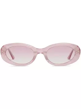 Gentle Monster солнцезащитные очки в овальной оправе, розовый