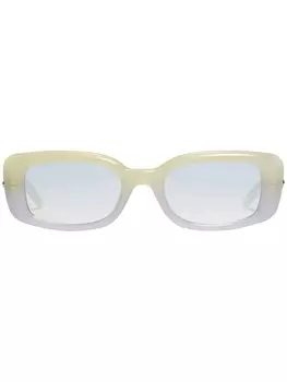 Gentle Monster солнцезащитные очки в прямоугольной оправе, желтый