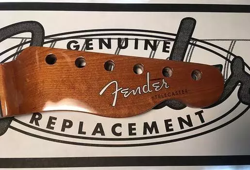 GENUINE FENDER ROASTED MAPLE VINTERA 60S MOD TELECASTER GUITAR NECK TELE 9.5 C Med Jumbo