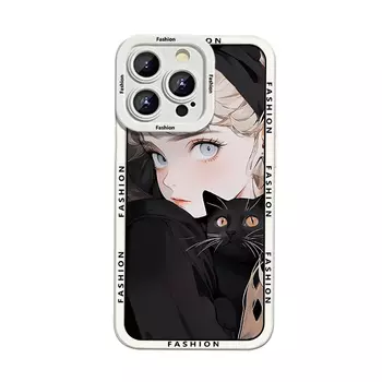 Гены будущего Чехол для телефона Future Genes, Phantom taro purple 583505A5 girl cat XW