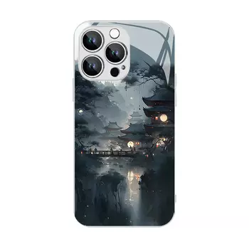 Гены будущего Чехол для телефона Future Genes, Liquid glass shell-dark purple 0-583505 ancient style landscape