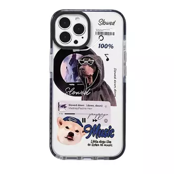 Гены будущего Чехол для телефона Future Genes, Circle Shell-Black Edge 0-583505 Record European and American Dog