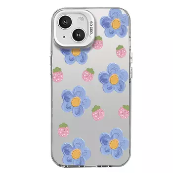 Гены будущего Чехол для телефона Future Genes, IMD - Chinese Red - 583505 flowers and strawberries