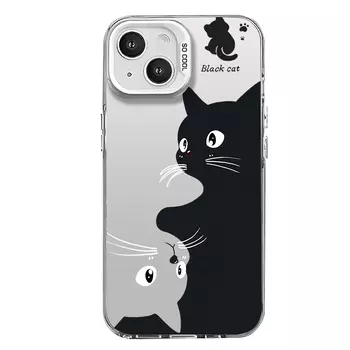 Гены будущего Чехол для телефона Future Genes, IMD-Coral Pink-583505 Black Cat 2