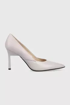GEO STILETTO PUMP 90 кожаные туфли на каблуке Calvin Klein, фиолетовый