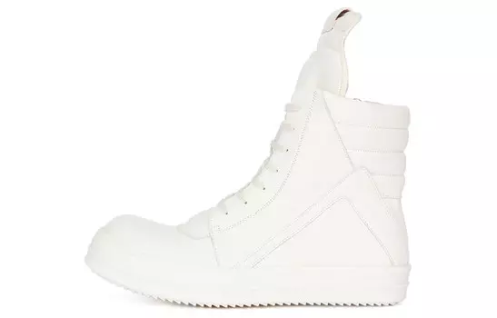 Geobasket Скейтбординг Обувь Мужская Высокая Белая Rick Owens