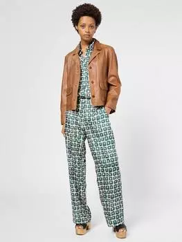 Геометрические брюки ларисы Gerard Darel, зеленый