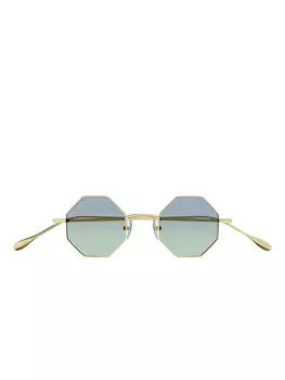 Геометрические солнцезащитные очки Gucci Eyewear, золотой