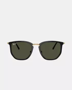 Геометрические солнцезащитные очки унисекс с инжектированной формой Ray-Ban, черный