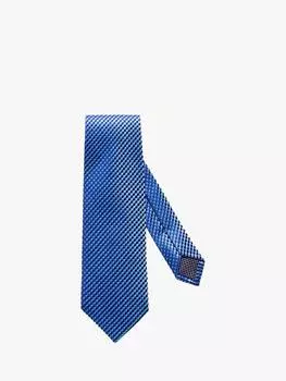 Геометрический шелковый галстук Eton, синий