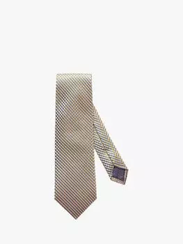 Геометрический шелковый галстук Eton, желтый