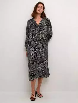 Геометрическое платье genette KAFFE, цвет Black/Turtledove