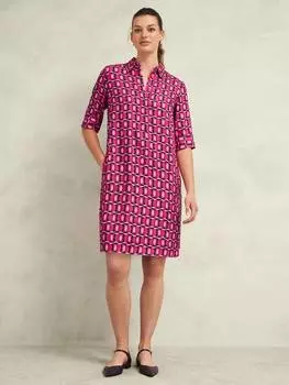 Геометрическое платье marciella Hobbs, розовый/разноцветный