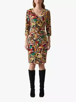 Геометрическое платье с завитками James Lakeland, разноцветный