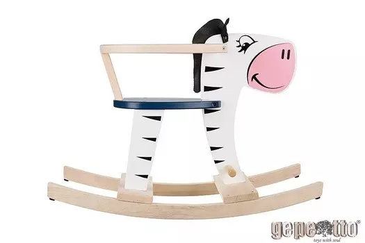 Gepetto Zebra Качалка со спинкой Inna marka