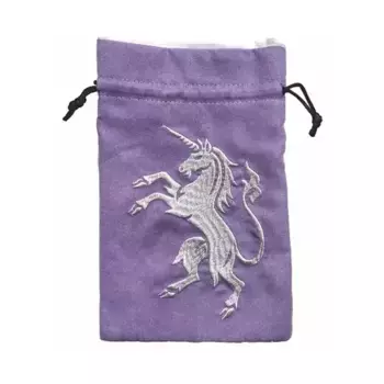 Геральдическая сумка для игральных костей - Единорог, Dice Bags (Black Oak)