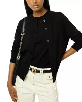 Gerard Darel Жюстин Кардиган из мериносовой шерсти, черный