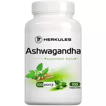 Геркулес, Ашваганда, БАД, 100 капсул Herkules