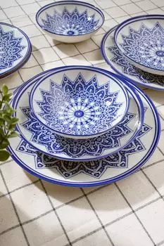 Гермия, GBSATN24Y4R15892, сервиз обеденный (24 предмета), 100 % ФАРФОР, 25 х 25 см Hermia Concept