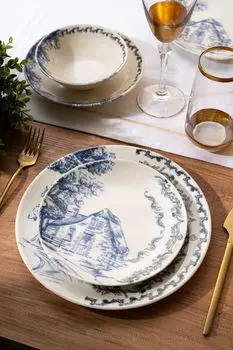 Гермия, KAR24DB1079, сервиз обеденный (24 предмета), 100% ФАРФОР, 25 х 25 см Hermia Concept