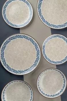 Гермия, SMS24R0210, сервиз обеденный (24 предмета), 100% ФАРФОР, 25 х 25 см Hermia Concept