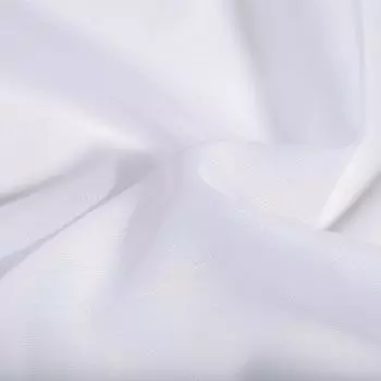 Gerster Store Alina с присборенной лентой, переменная Ш = 450 x В = 175 смПрозрачный эффект - Мы однотонный белый