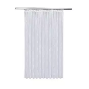 Gerster Store Vera с присборенной лентой, переменная Ш = 450 x В = 175 смПрозрачная вуаль Uni бежевого цвета, бежевый