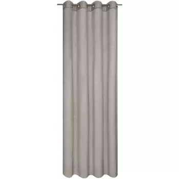 Герстерская штора «Елена», (1 шт.), штора на люверсах однотонная с люверсами Gerster, цвет silbergrau