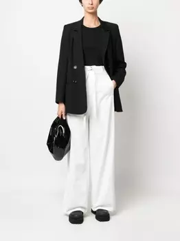 Gestuz двубортный блейзер, черный