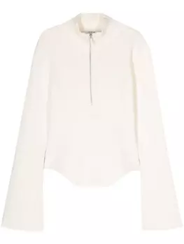 Gestuz пуловер Yasmiagz на молнии, нейтральный цвет