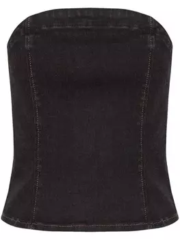 Gestuz топ без бретелек на молнии, черный