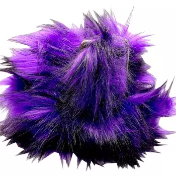 Get'm Get'm Ремень для гитары из искусственного меха, фиолетовый и черный, 2 дюйма.