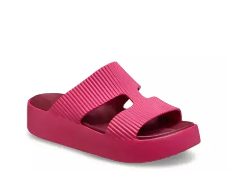 Getaway Groove Platform Сандалии Crocs, Fuchsia