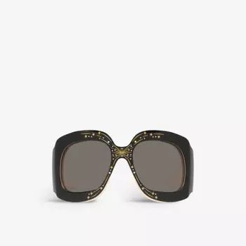 GG1093S Солнцезащитные очки Hollywood Forever 001 Prestige Gucci, черный