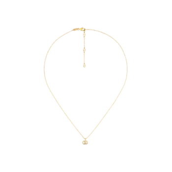 gg бегущее ожерелье из желтого золота Gucci