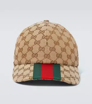 GG бейсболка из холста Gucci, Beige/Ebony+V/R/V