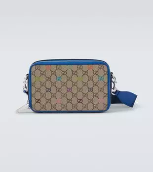 GG Canvas кожаная наплечная сумка Gucci, Old Be Eb Mu/Met B/M