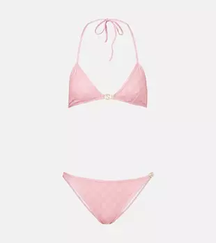 GG джерси бикини Gucci, Light Pink/ Pink