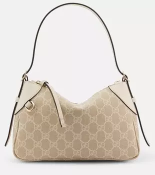 GG Emblem Маленькая сумка через плечо Gucci, Beige M.Wh/Dus.W/Vrv