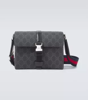 GG Mini кожаная поясная сумка Gucci, Black/Blk/Brb/Blk